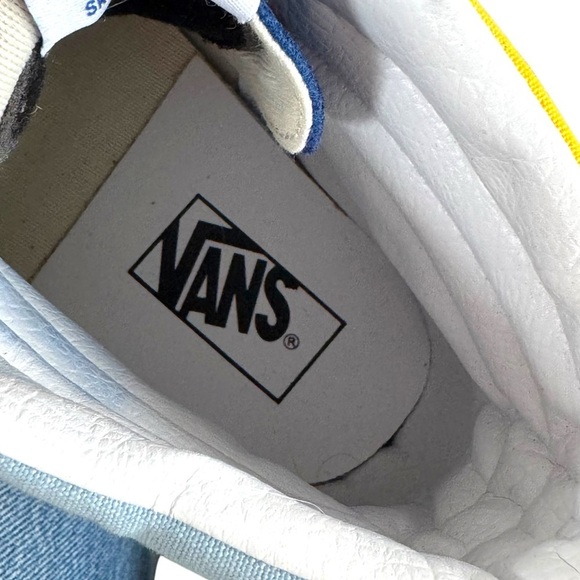 VANS SK8-HI 38 DX Anaheim Factory Skate Shoes Blue Yellow Red | Men 8 Women 9.5 - Picture 11 of 12